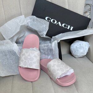 *NWT* Coach Udele Sport Slide in Carnation Pink - sz 6